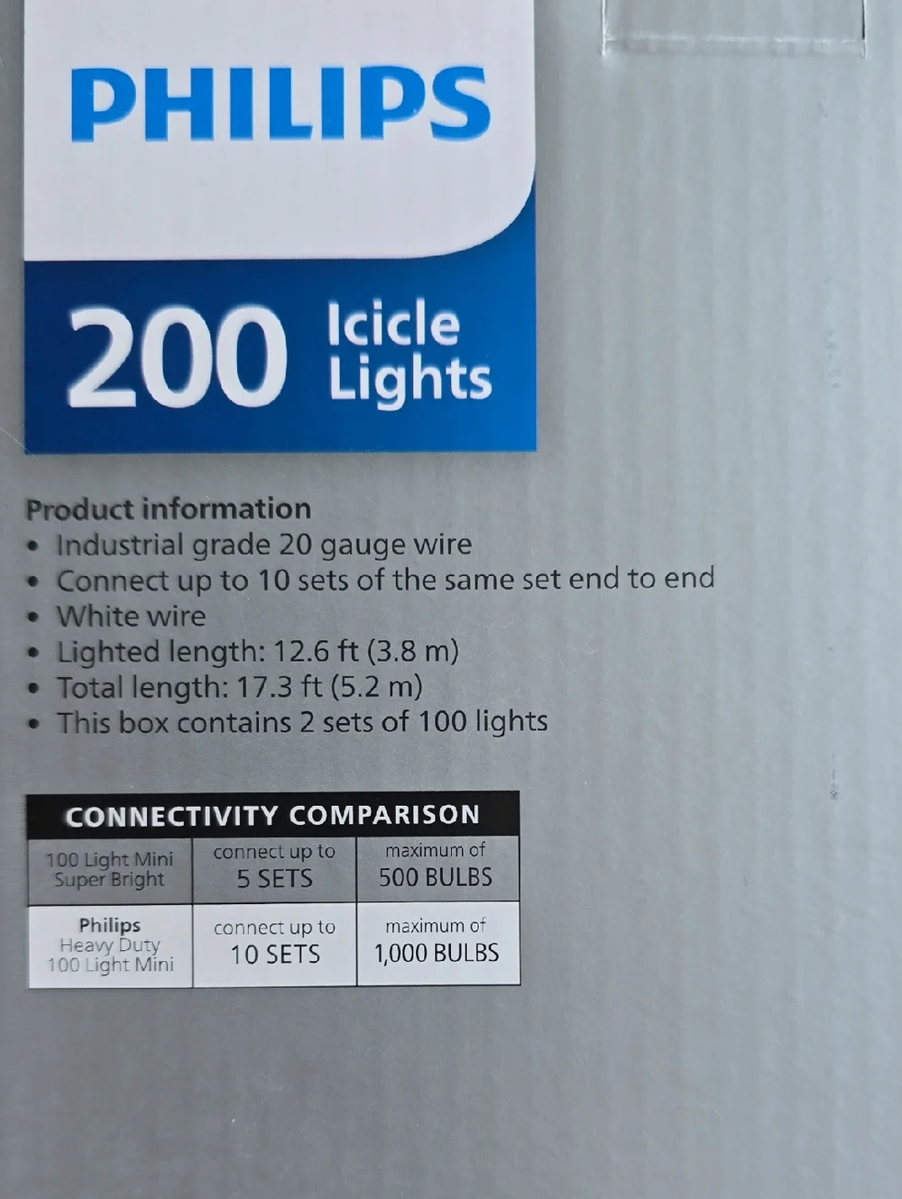 Philips Clear Icicle Lights - White